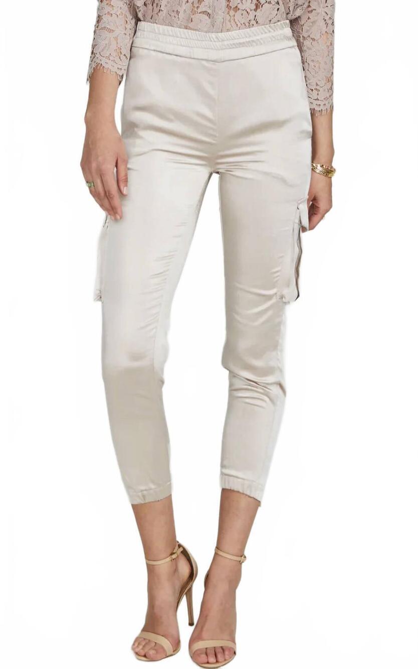 NEW GENERATION LOVE chandra jogger pants in champagne